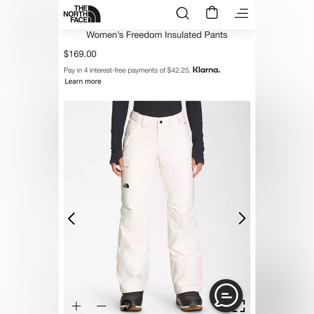north face freedom insulated ski snow pant